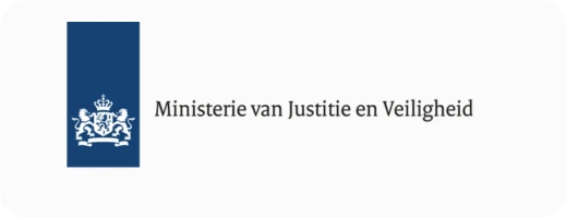 Logo ministerie van justitie en veiligheid